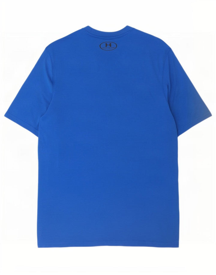Męska koszulka Under Armour Heat Gear Top, średni niebieski poliester