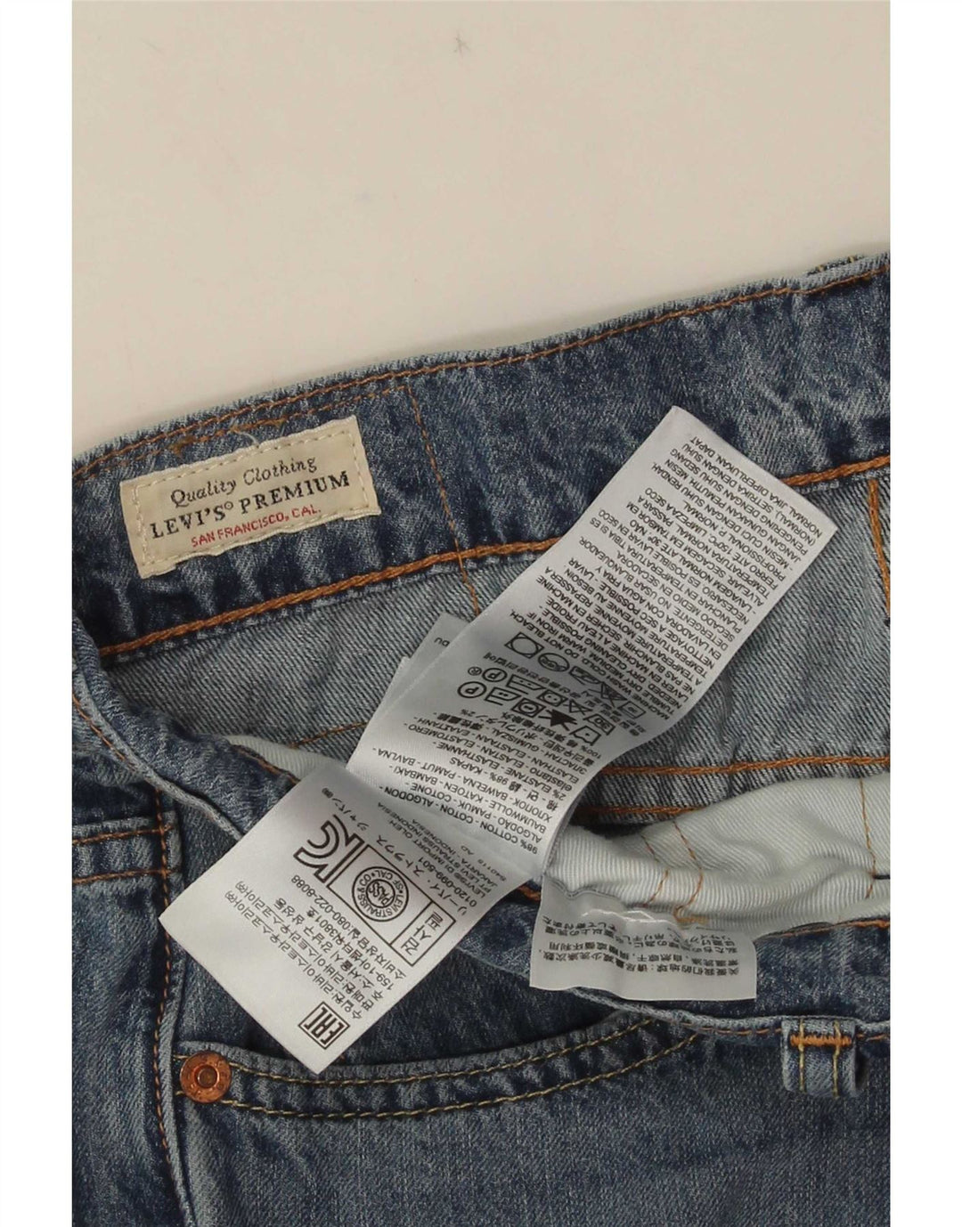 Damskie jeansy Levi's 511 Slim W31 L34 Niebieskie bawełniane