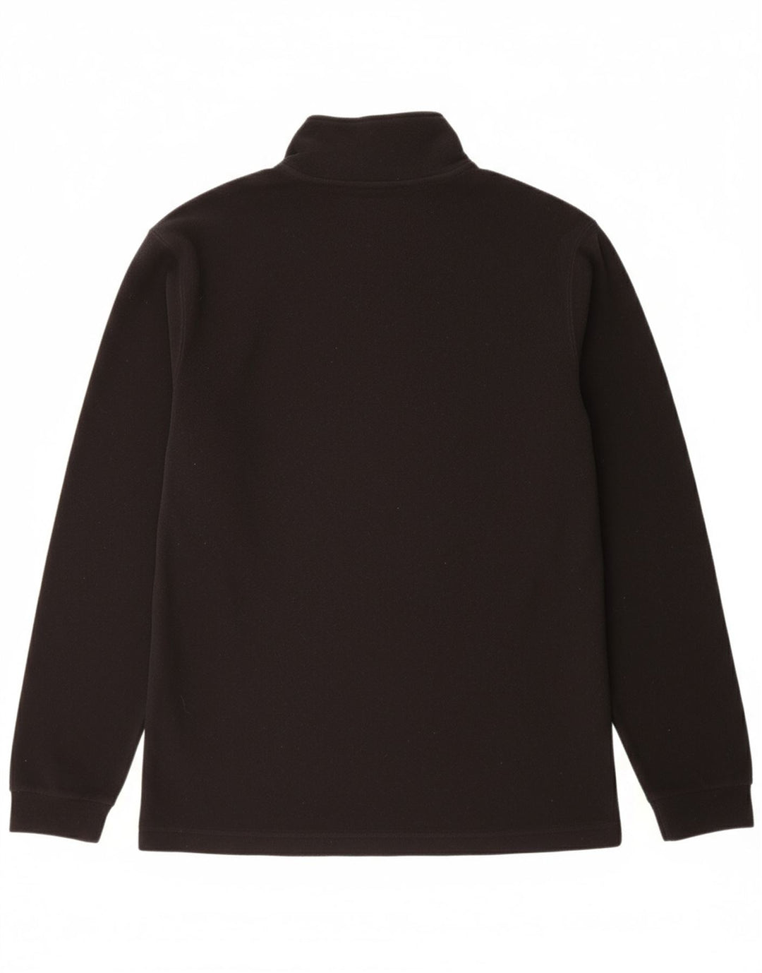 CHAMPION Mens Zip Neck Fleece Jumper 2XL Black Polypeptide
