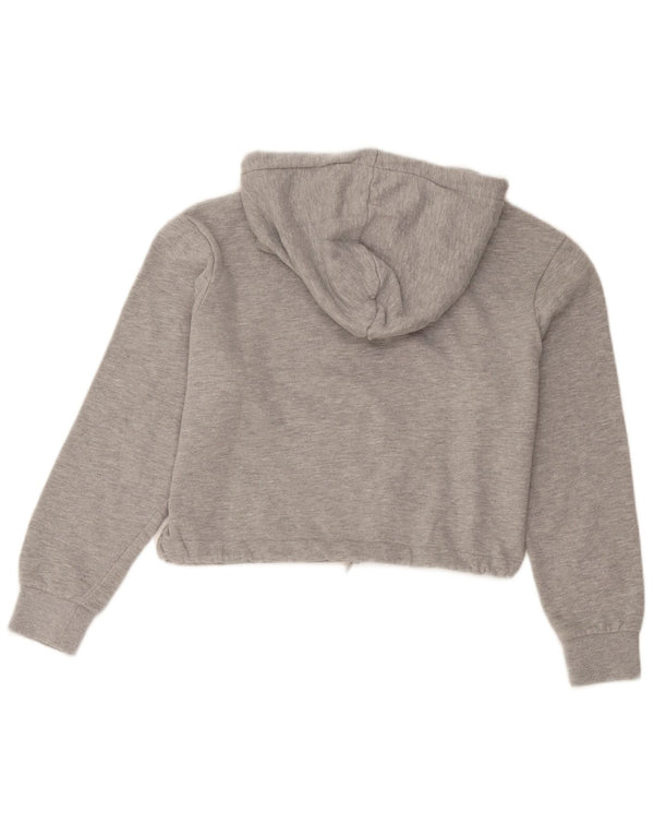 Damski sweter z kapturem Fila Oversize z grafiką, UK 10, mały, szary, bawełniany