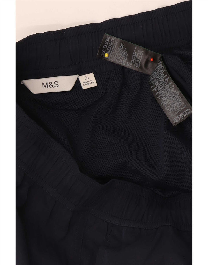 Męskie spodenki kąpielowe Marks & Spencer, duże, granatowe, poliestrowe