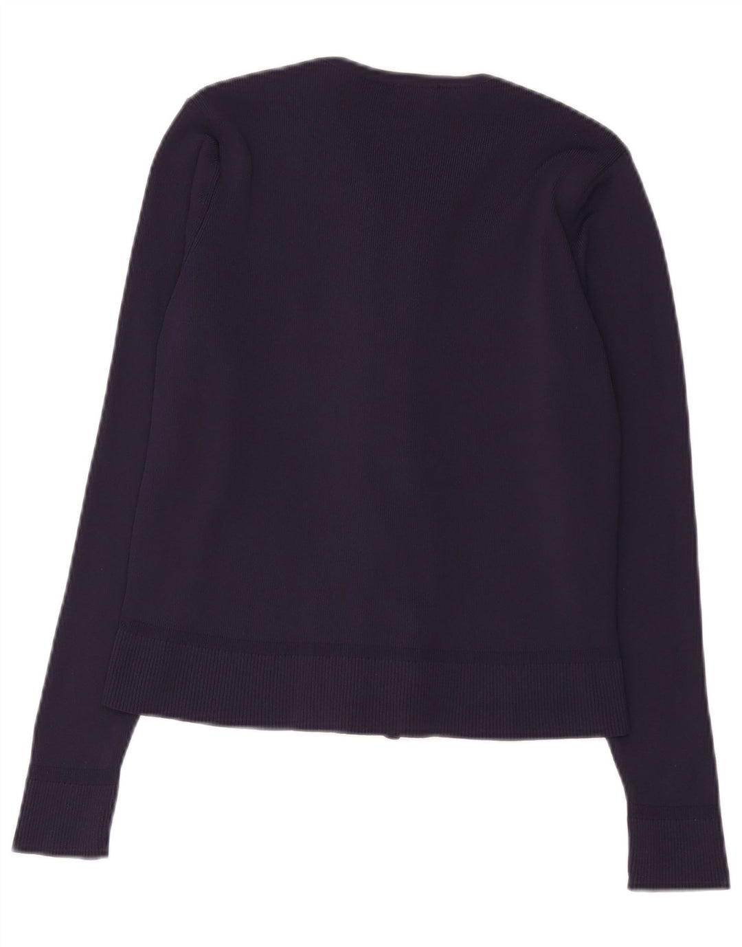 Marks & Spencer Damski sweter rozpinany UK 14 Średni granatowy poliamid