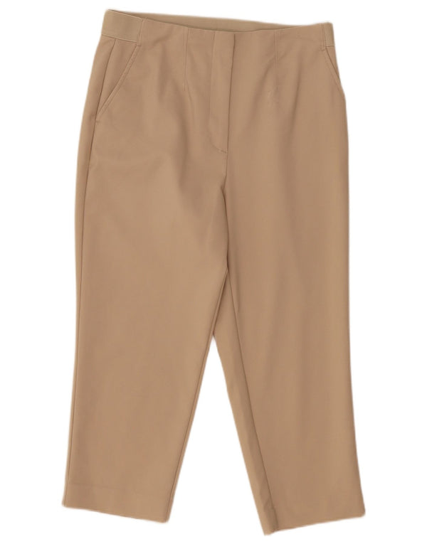 Spodnie Capri Marks & Spencer Damskie UK 12 Medium W32 L23 Beżowe