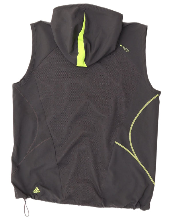 Dres męski Adidas F50 z kapturem i bez rękawów, duży, szary