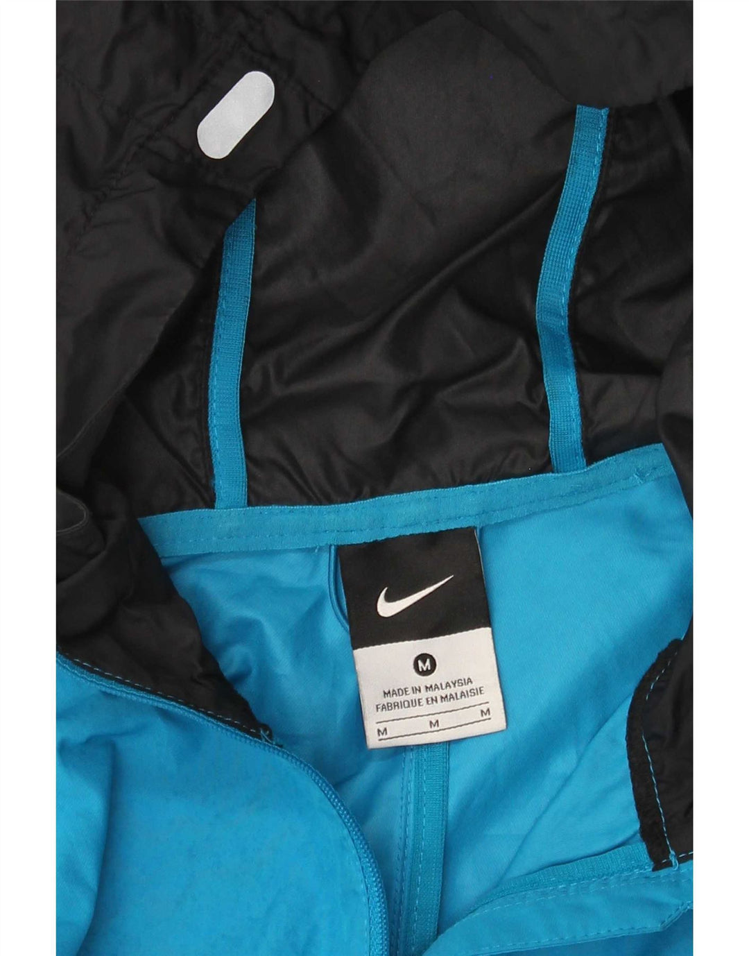 Damska kurtka dresowa z kapturem i kapturem Nike UK 14 średni niebieski