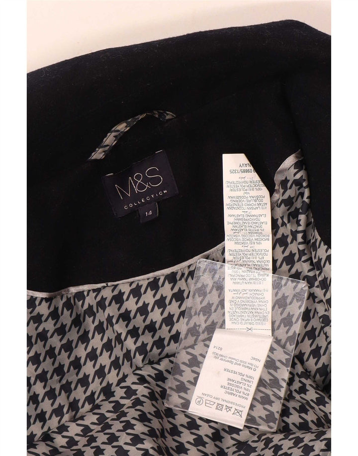 Damska kurtka bomber Marks & Spencer UK 14, duża granatowa, poliester
