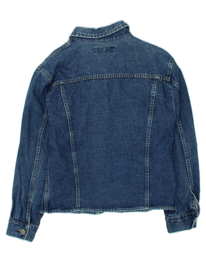 ST. BERNARD Womens Denim Jacket UK 12 Medium  Blue Cotton Vintage St. Bernard and Second-Hand St. Bernard from Messina Hembry 