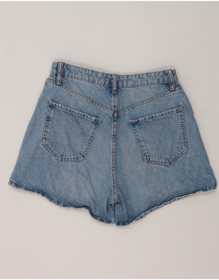 Damskie spodenki dżinsowe ZARA w trudnej sytuacji EU 40 Medium W30, niebieska bawełna