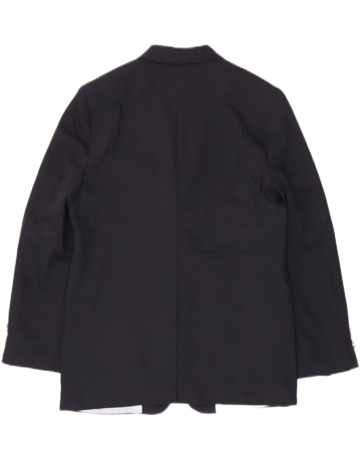 IZOD Boys 2 Button Blazer Jacket 15-16 Years Navy Blue Polyester Vintage Izod and Second-Hand Izod from Messina Hembry 