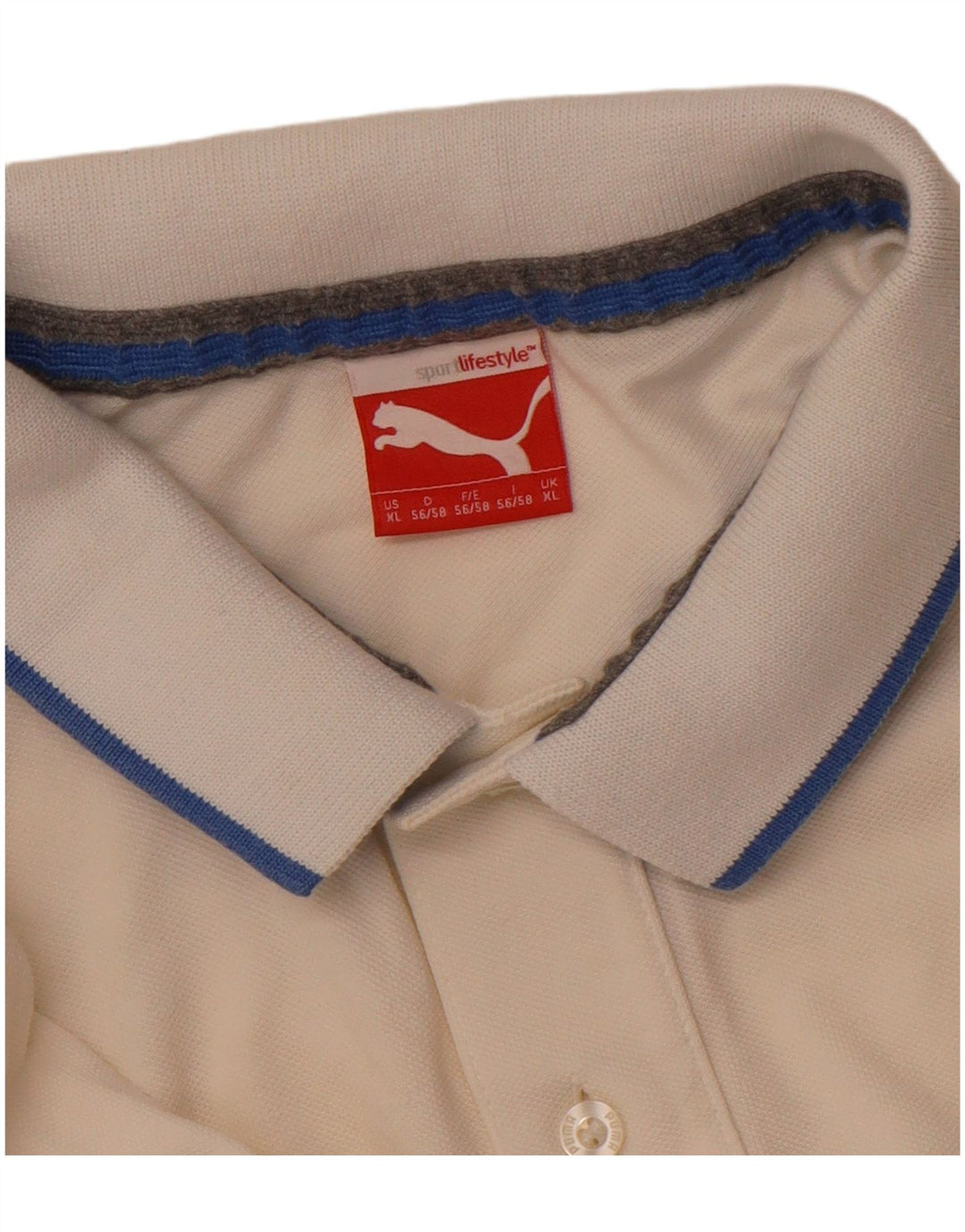Męska koszulka polo PUMA XL w kolorze złamanej bieli