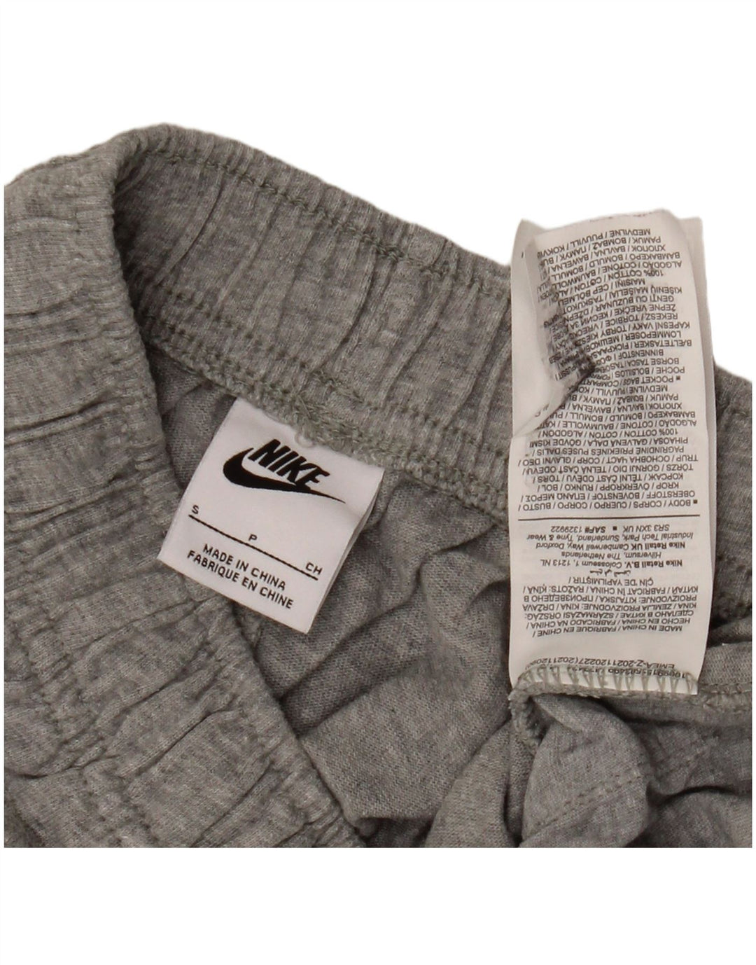 Męskie spodenki sportowe Nike, małe, szare, bawełniane