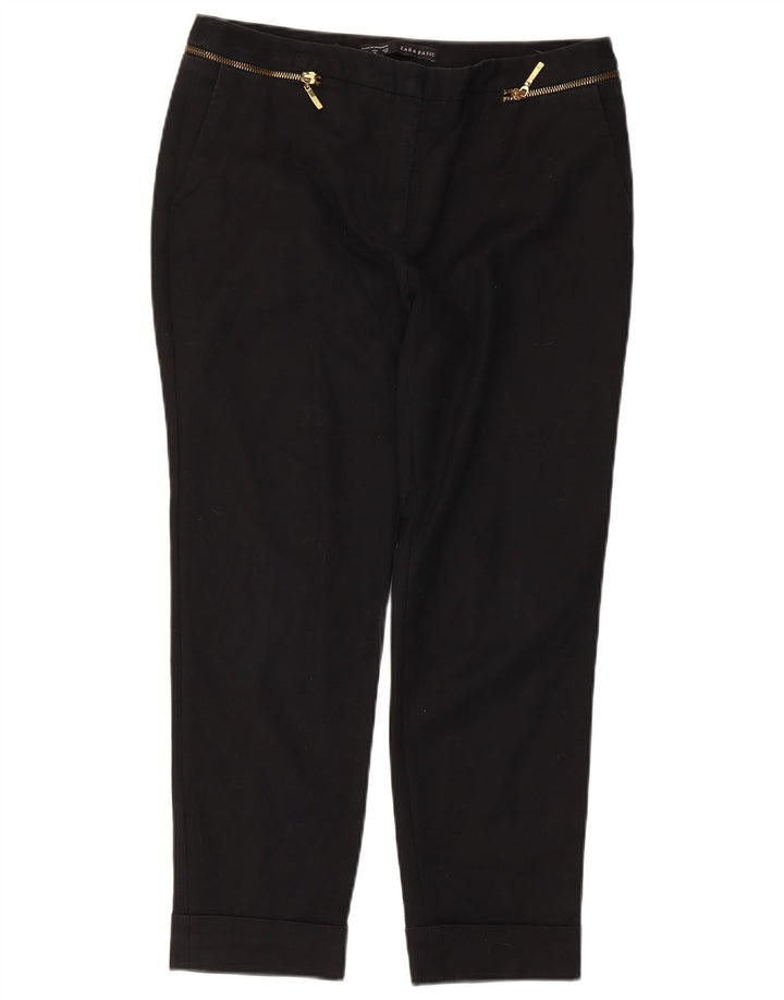 Krótkie spodnie damskie Zara EU 40 Medium W30 L24 Czarna bawełna