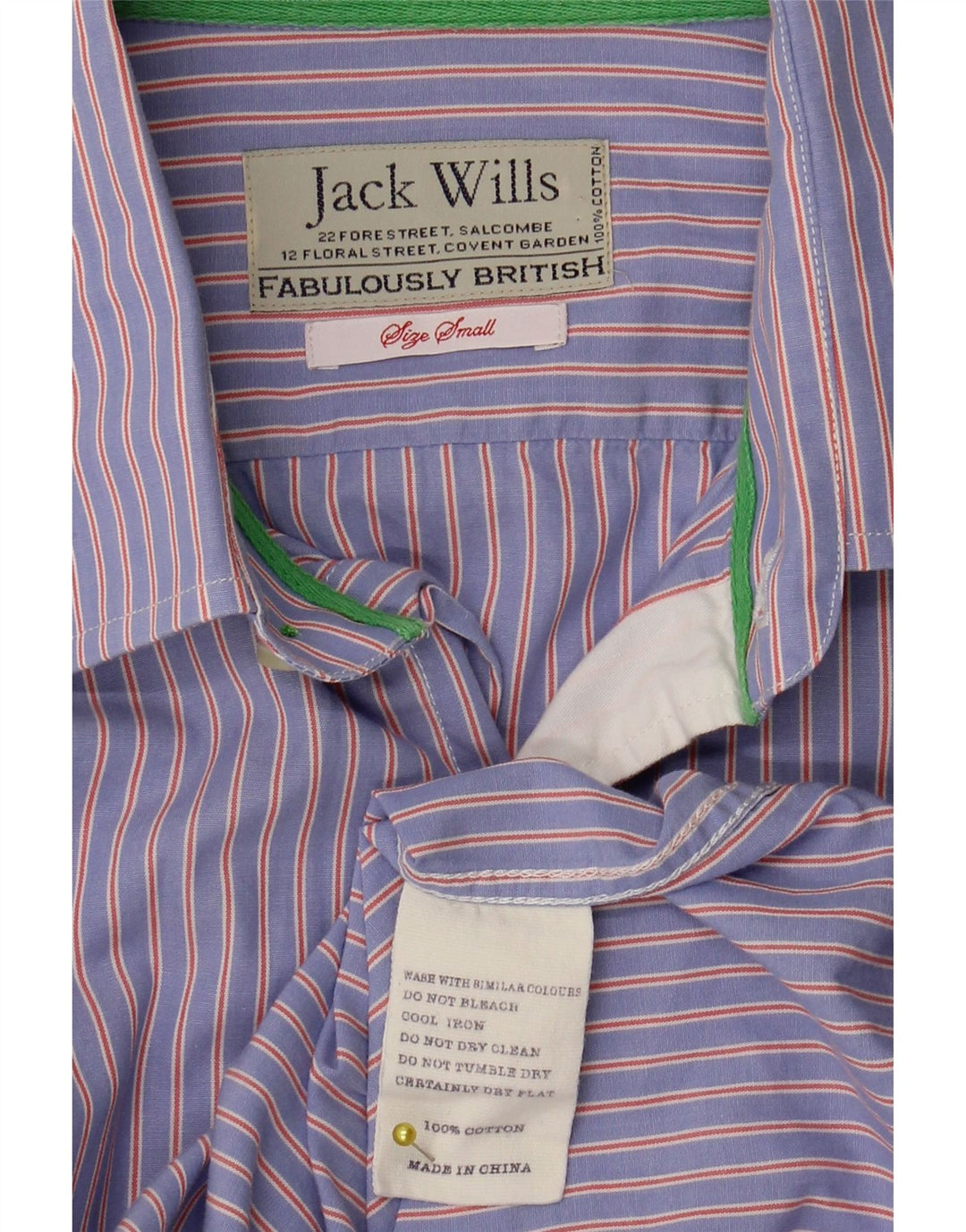 Koszula wizytowa męska Jack Wills, mała, bawełniana w niebieskie paski