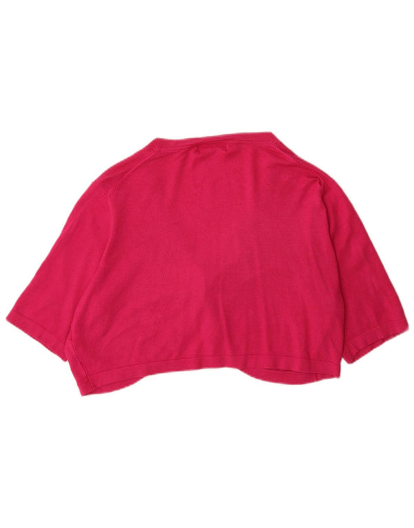 Marks & Spencer Damski sweter bolerko z krótkim rękawem, UK 18 XL, różowy