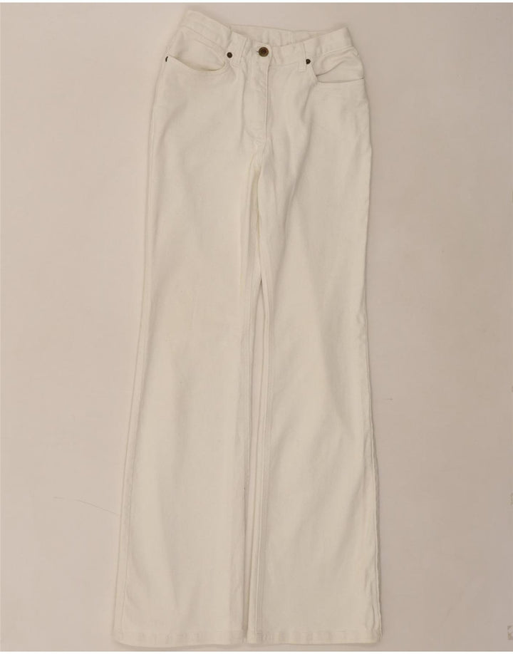 EXPLORER Girls Bootcut Jeans 11-12 Years W22 L32 White Cotton Vintage Explorer and Second-Hand Explorer from Messina Hembry 
