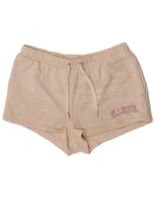 Damskie spodenki sportowe Ellesse Graphic UK 14, duże, z białej bawełny