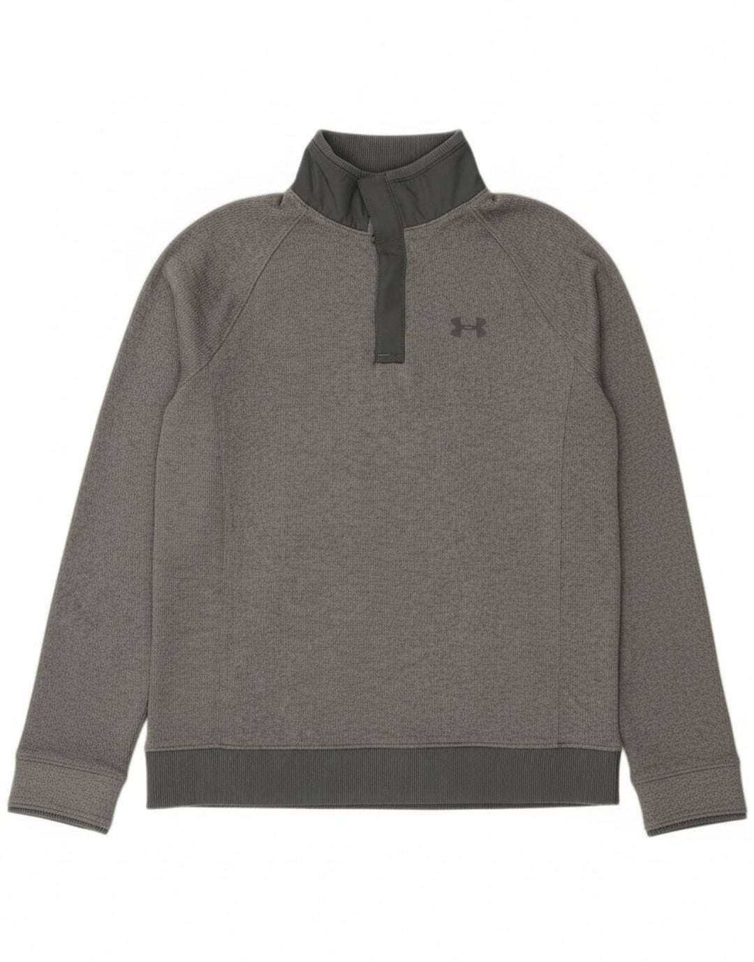 Bluza chłopięca Under Armour zapinana na guziki, 11-12 lat, duża, szara