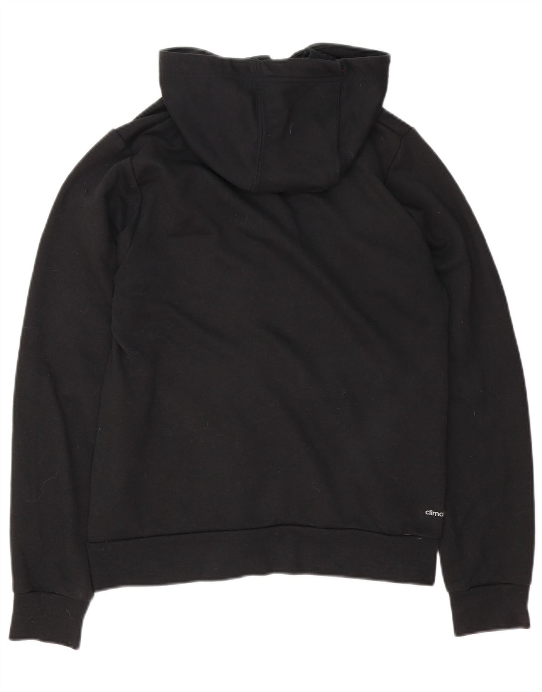 Męski sweter Adidas z grafiką i zamkiem błyskawicznym, mały, czarny poliester