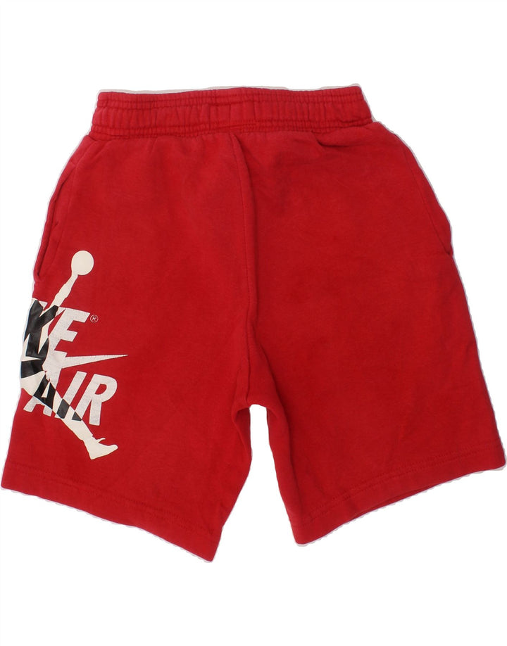 NIKE Boys Graphic Sport Shorts 8-9 Years Small Red Cotton Vintage Nike and Second-Hand Nike from Messina Hembry 