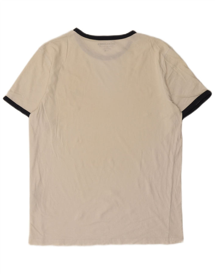 T-shirt męski Jack & Jones, średni, biały, bawełniany