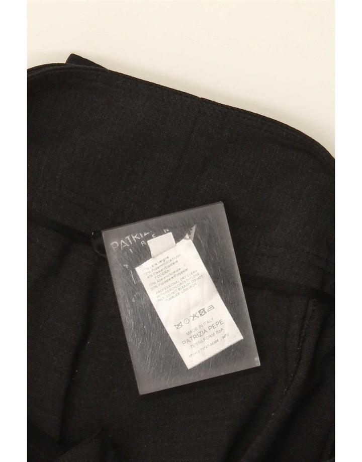 Damskie spodnie Capri Patrizia Pepe IT 42 Medium W30 L19 Szara wełna