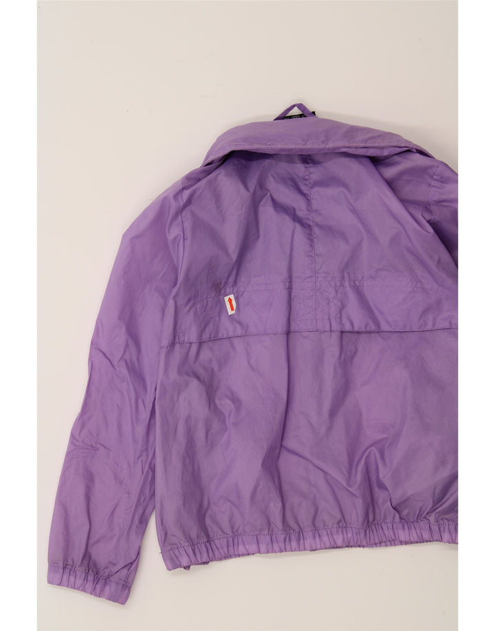 CHAMPION Girls Rain Jacket 5-6 Years XS Purple Vintage Champion and Second-Hand Champion from Messina Hembry 