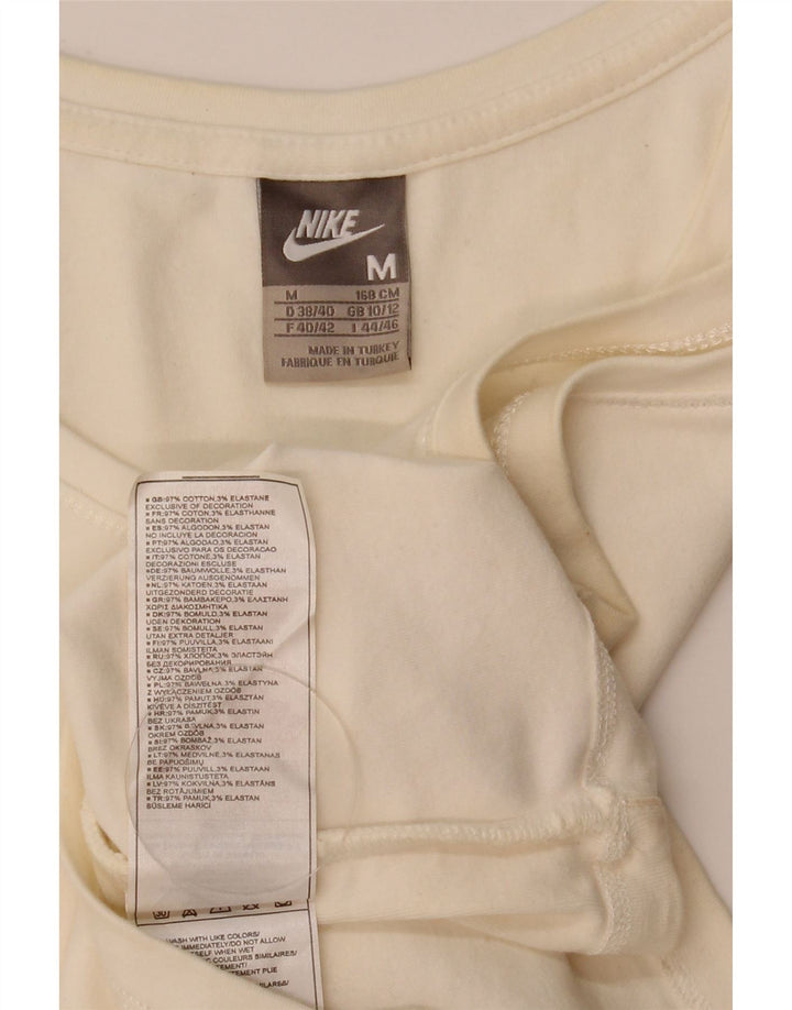 Damska koszulka z krótkim rękawem Nike, UK 10/12, średnia biała bawełna