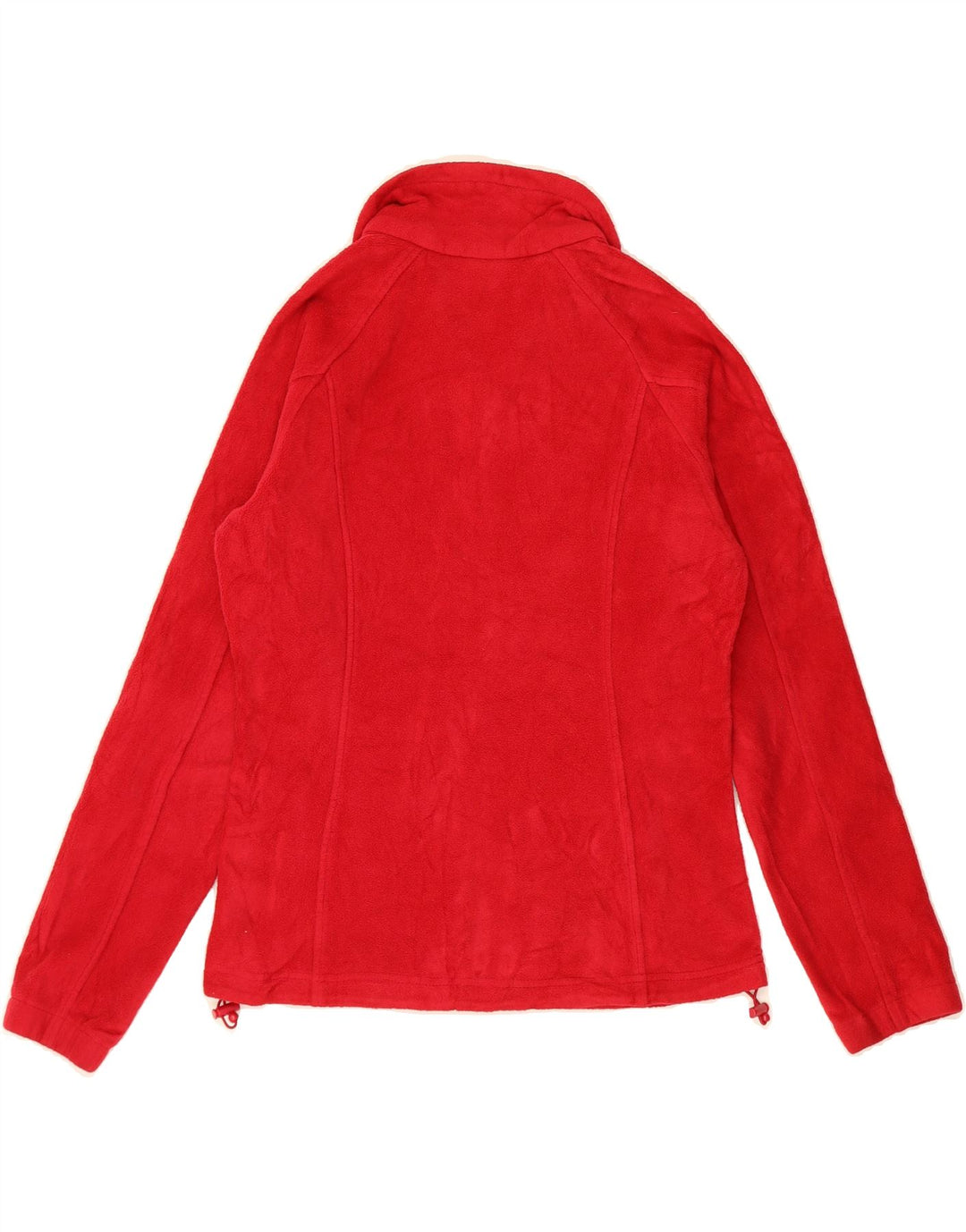 COLUMBIA Womens Fleece Jacket UK 14 Medium Red Polyester Vintage Columbia and Second-Hand Columbia from Messina Hembry 