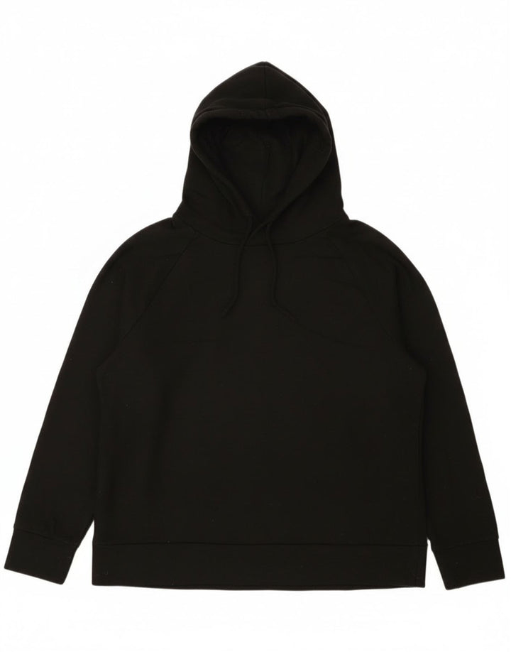 Damska bluza z kapturem o luźnym kroju Eddie Bauer UK 14, średni czarny poliester