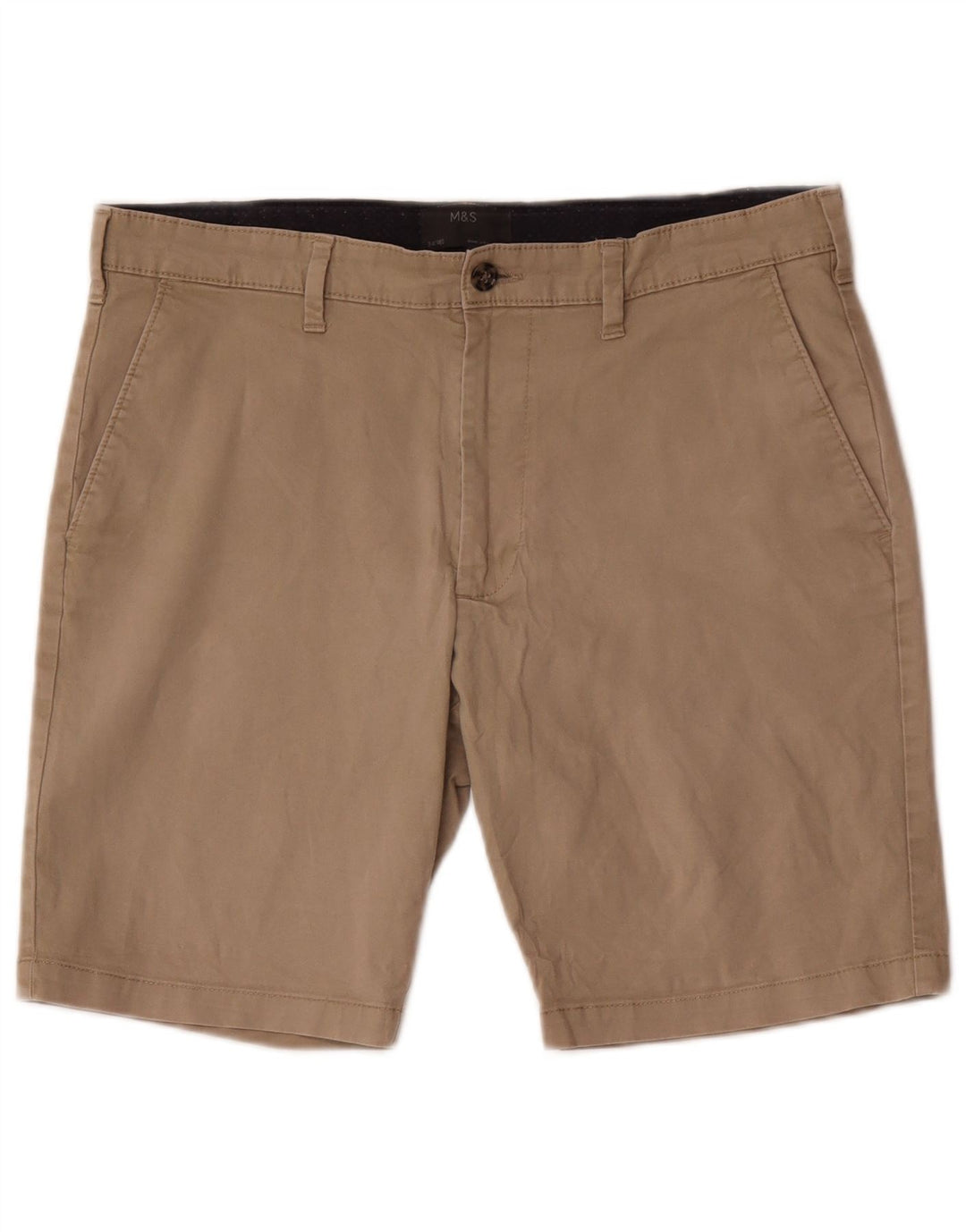 Męskie spodenki Chino Marks & Spencer W34, duże, brązowe, bawełniane