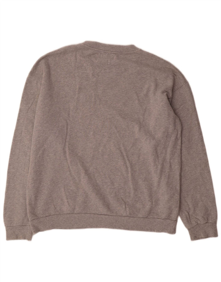 Męski sweter Zara, duży, szary, z bawełny w plamki