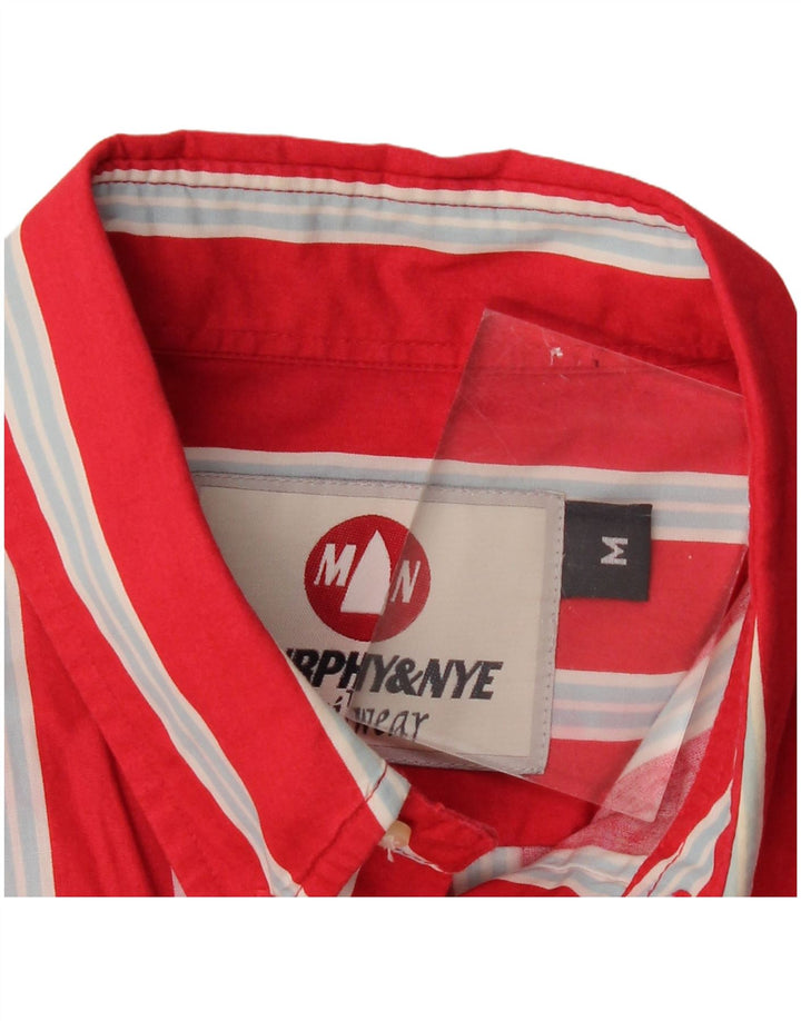 Męska koszula z krótkim rękawem MURPHY & NYE w czerwone paski