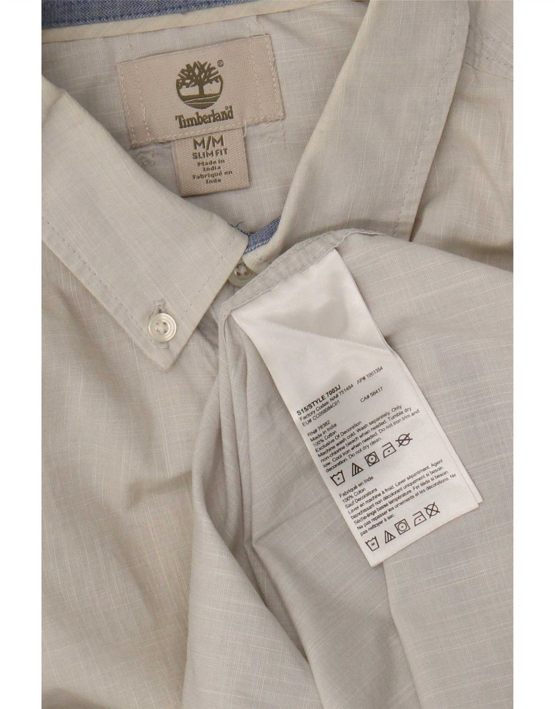 Koszula męska Timberland Slim Fit, średnioszara, bawełniana