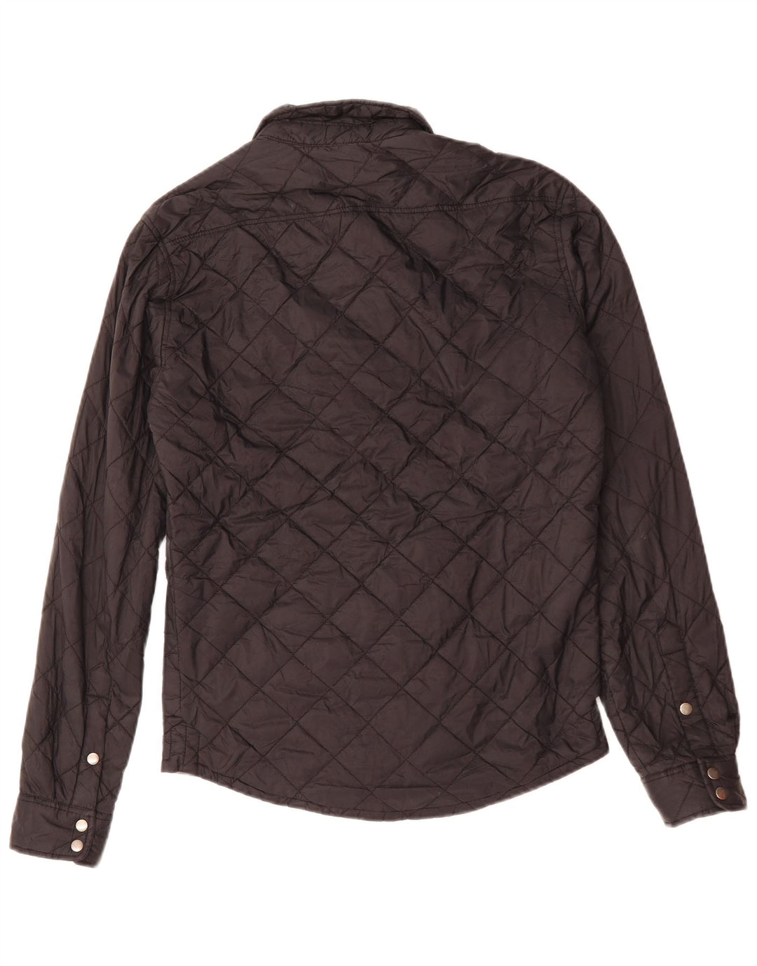 Męska koszula wierzchnia ZARA slim fit, pikowana, średni czarny poliester