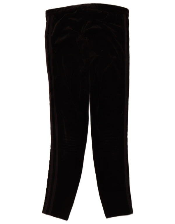 Damskie legginsy ADIDAS welurowe UK 12, średni czarny poliester