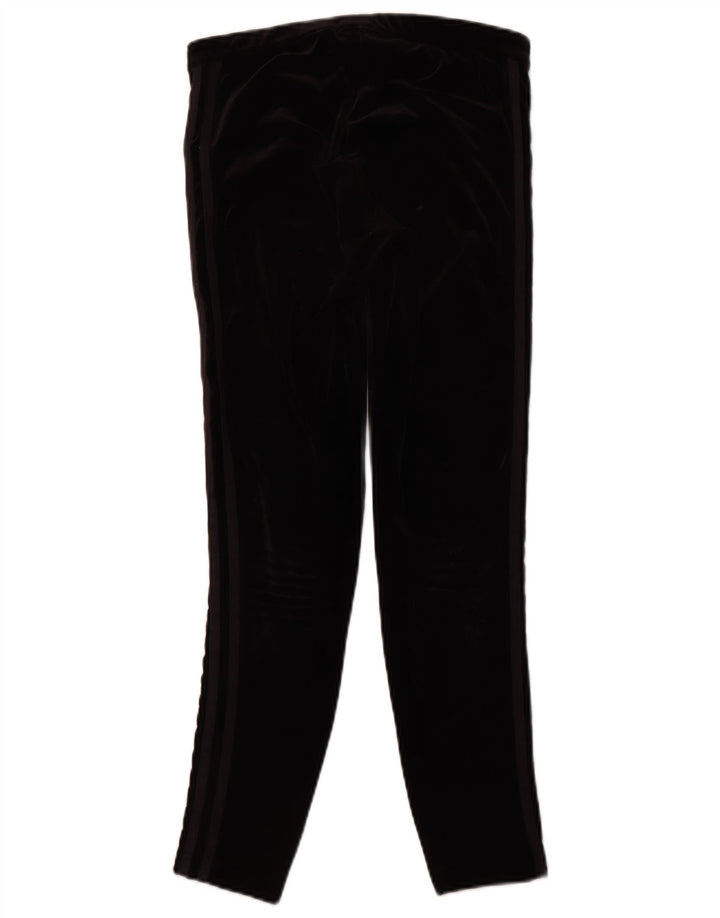 Damskie legginsy ADIDAS welurowe UK 12, średni czarny poliester