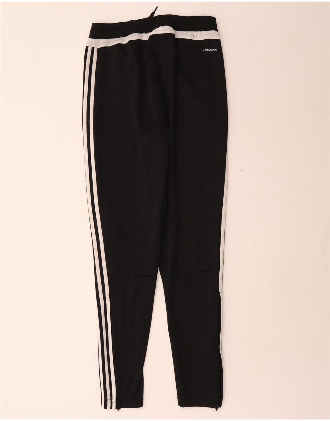 Męskie spodnie dresowe Adidas Climacool, małe, czarne, z blokami kolorów, z poliestru