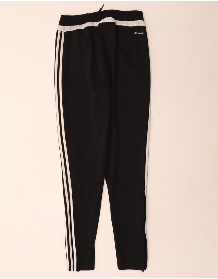 Męskie spodnie dresowe Adidas Climacool, małe, czarne, z blokami kolorów, z poliestru