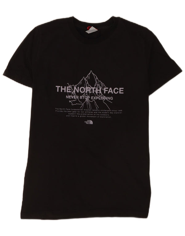 Chłopięca koszulka The North Face Regular Graphic, 13-14 lat XL, czarna, bawełniana