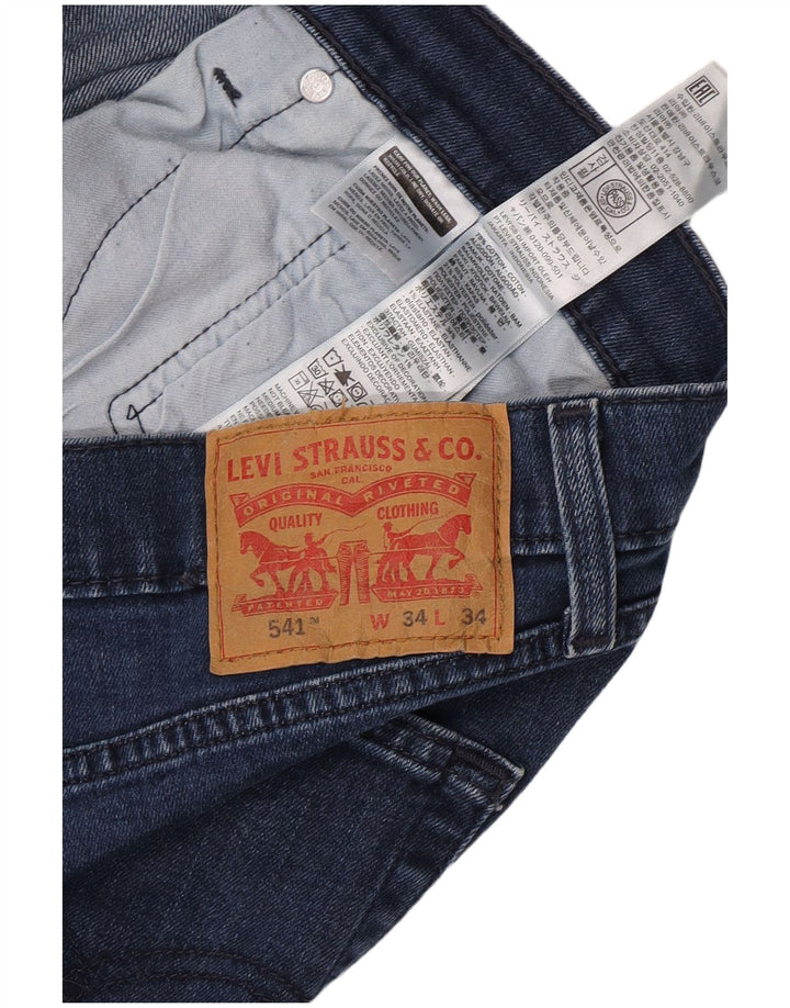 Męskie jeansy Levi's 541 Tapered W34 L31 Niebieskie bawełniane