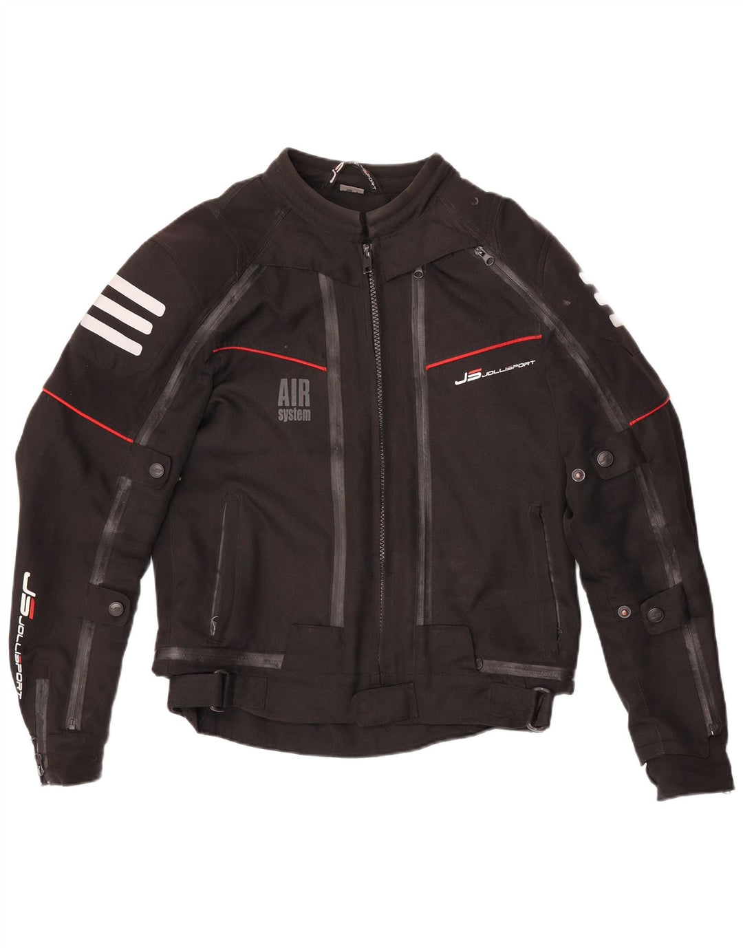 Damska kurtka motocyklowa Jollisport UK 16, duża, czarna, poliestrowa