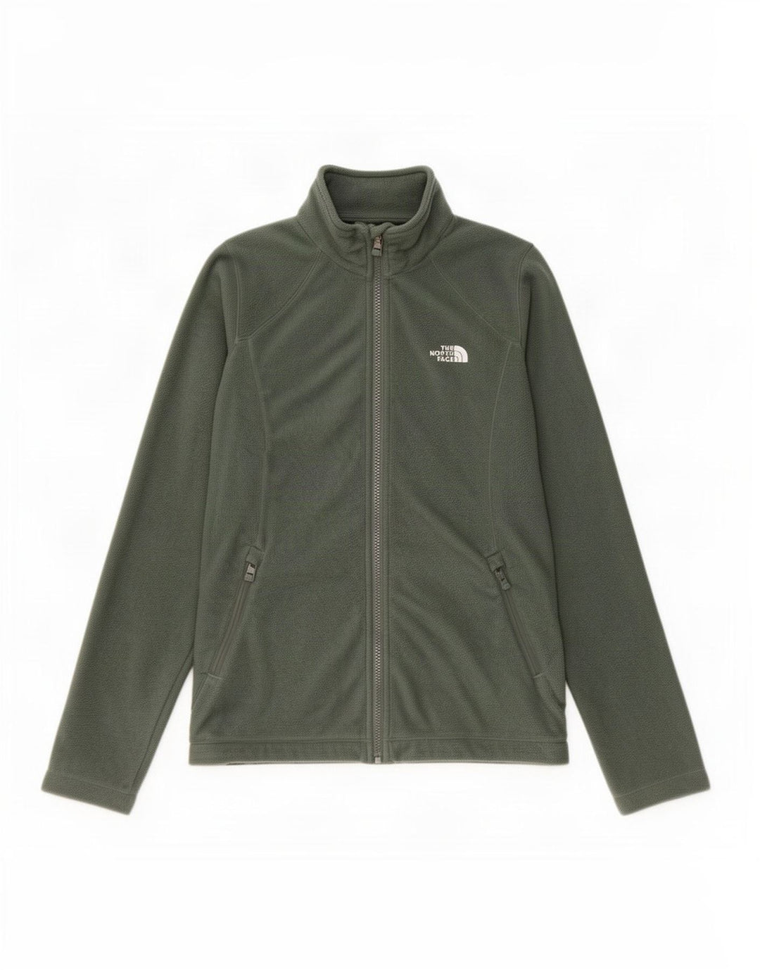 Damska kurtka polarowa The North Face z podszewką UK 14, średni zielony poliester