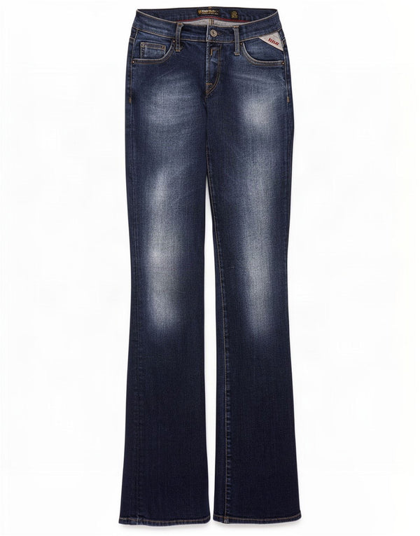 Replay Womens Bootcut Jeans W27 L34 Blue Cotton