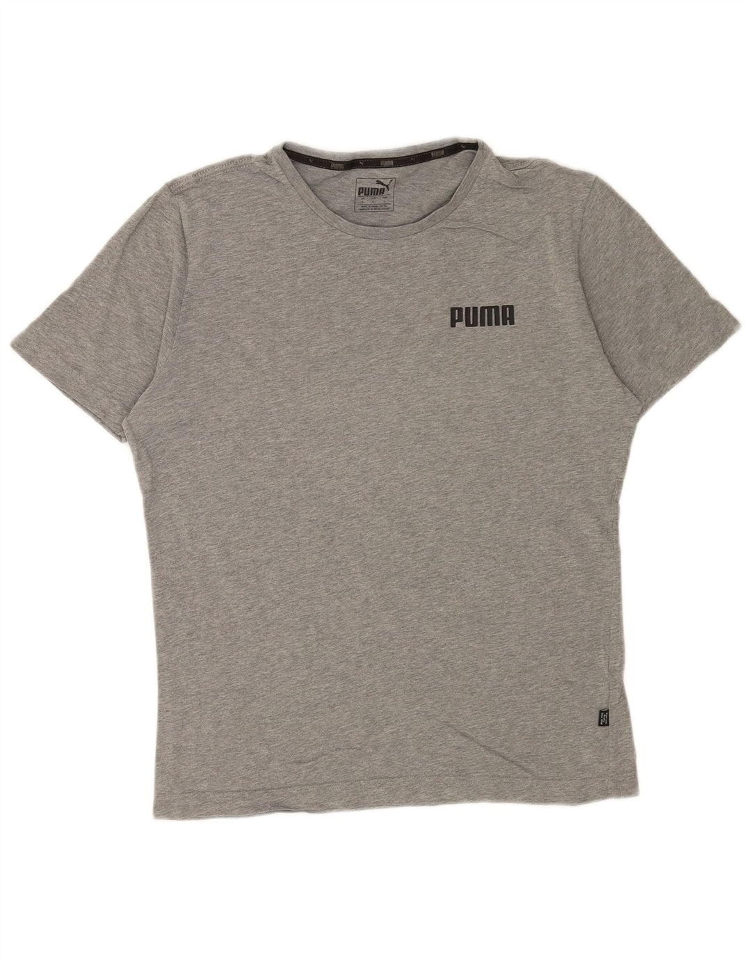 T-shirt męski Puma, mały, szary, bawełniany