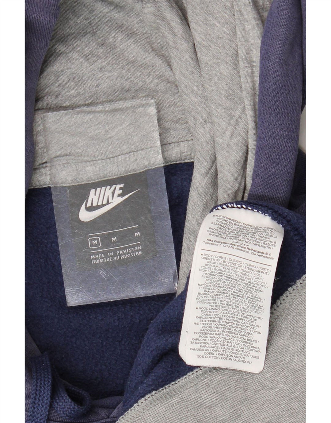 Męski sweter z kapturem Nike Graphic, średni granatowy, bawełniany