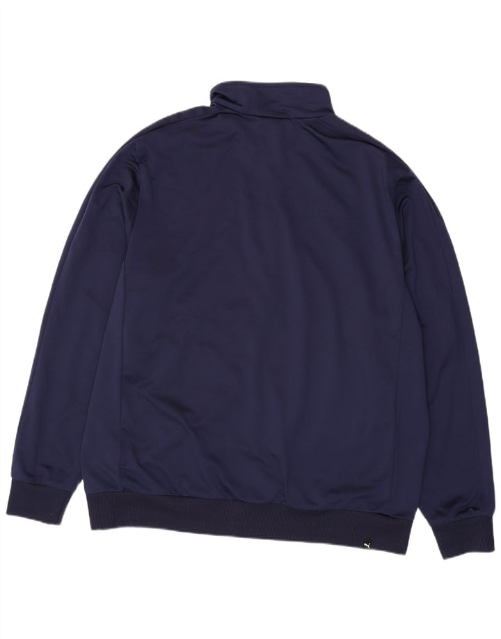 Męska kurtka dresowa PUMA z grafiką 2XL Granatowy poliester