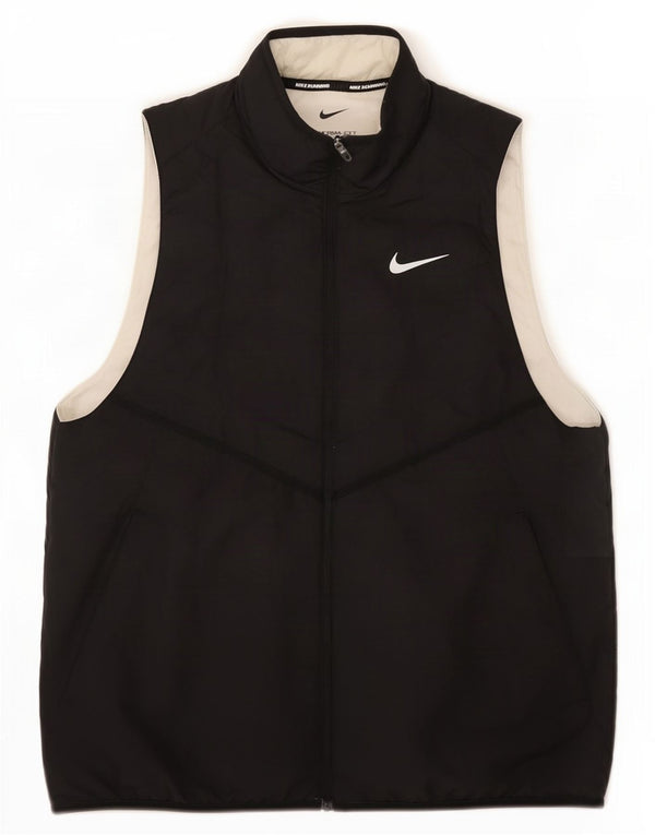 Damska bluza dresowa bez rękawów Nike Therma-Fit UK 14, średnia czarna