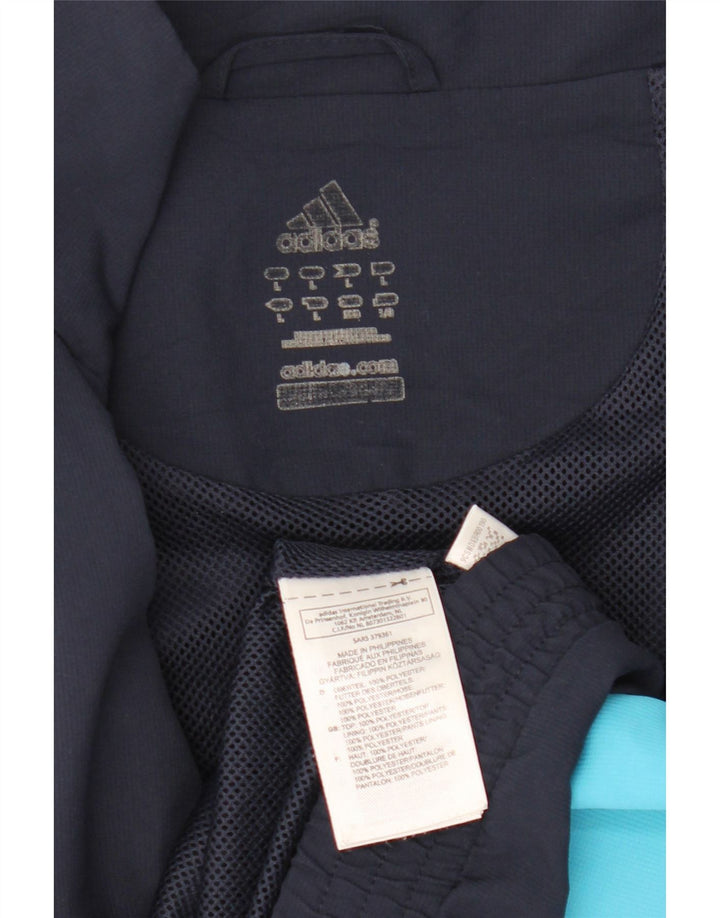 Adidas Męska kurtka dresowa Climalite Top Jacket, duża, granatowa, z blokami kolorów
