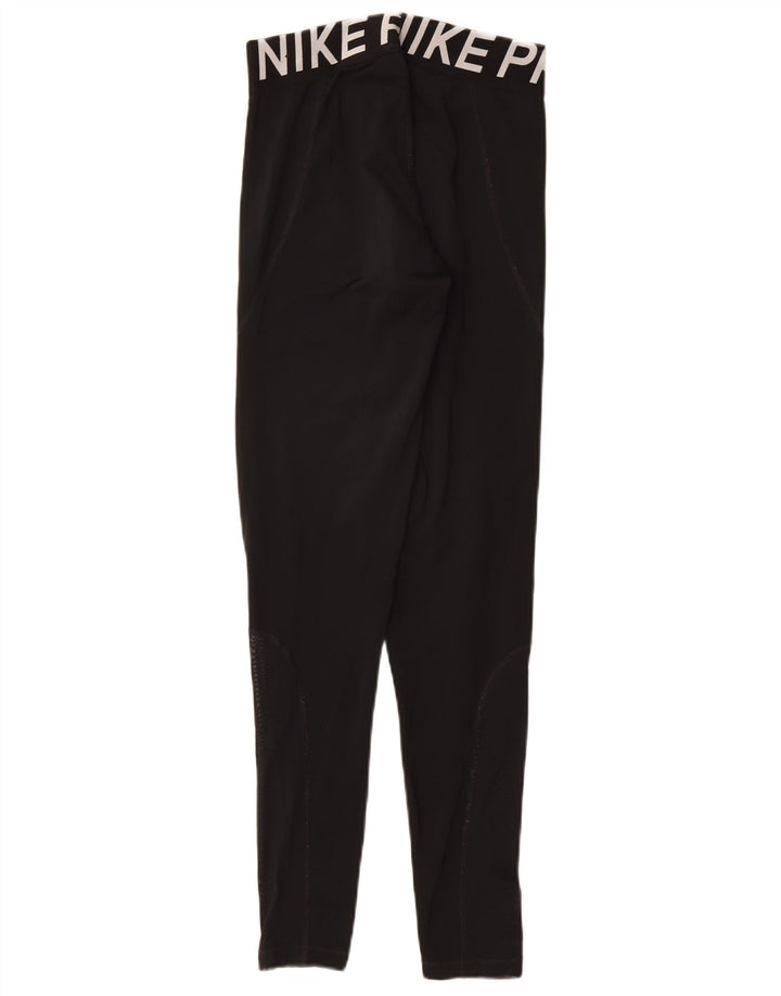 Damskie legginsy NIKE Dri Fit Graphic UK 12, średni czarny poliester