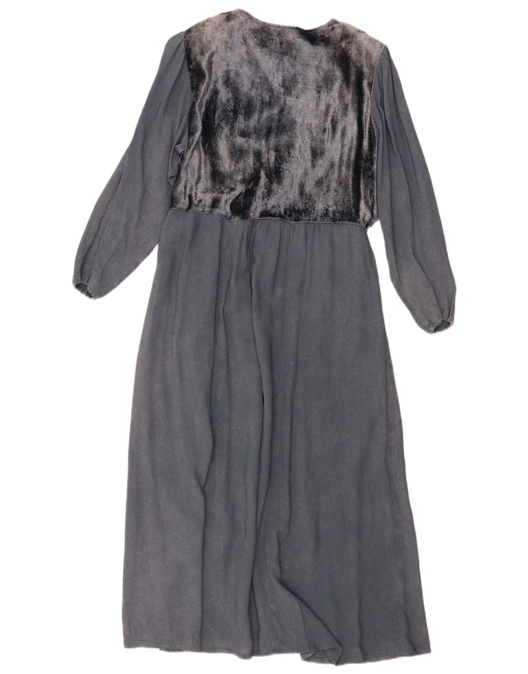 Damska sukienka maxi z długim rękawem STELLA MODA UK 12 Średni szary